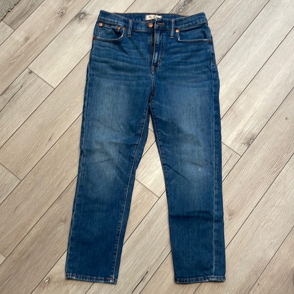 Madewell High Rise Slim Crop Boyjean 28